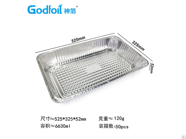 Full Tray Rectanglar Aluminum Foil Container