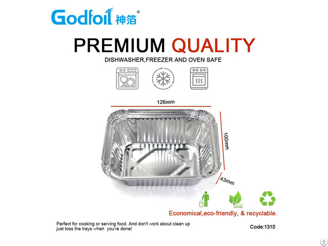 Rectanglar Aluminum Foil Containerwr1310 250