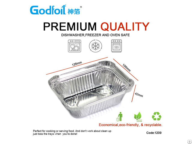 Rectanglar Aluminum Foil Container Wr1209 150