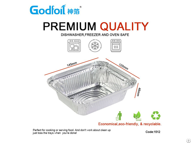 Rectangular Aluminum Foil Container Wr1512 586