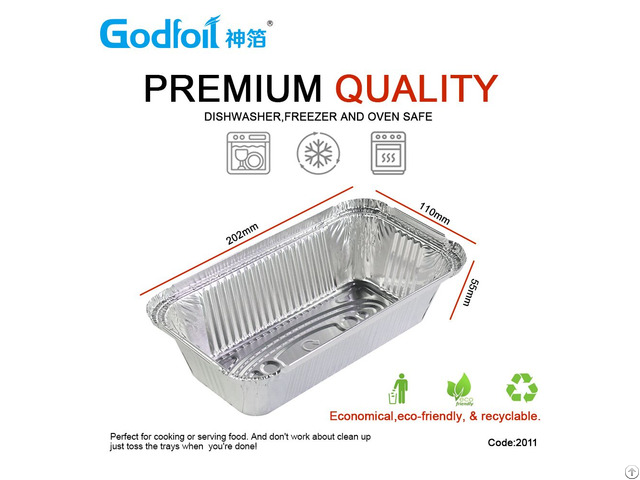 Rectangular Aluminum Foil Container Wr2011 660
