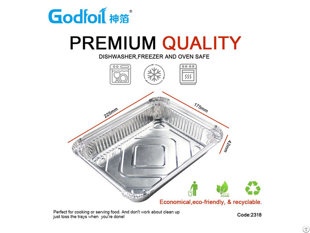 Rectangular Aluminum Foil Container Wr2318 1000