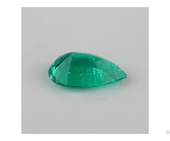 Colombia Color Pear Cut Lab Grown Emerald