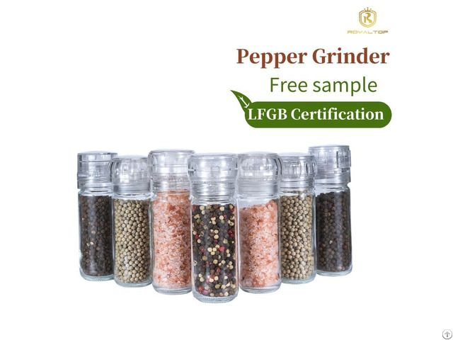 100ml Glass Pepper Grinder Bottle