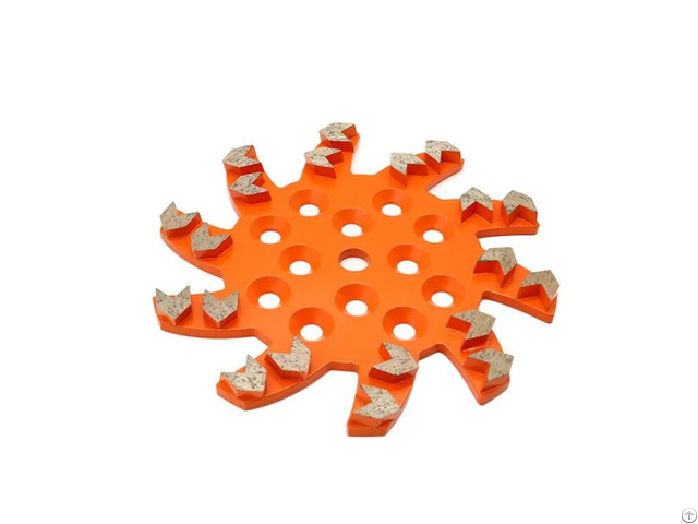 Star Type 254mm Silver Brazed Grinding Disc With Light Steel Core