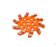 Star Type 254mm Silver Brazed Grinding Disc With Light Steel Core