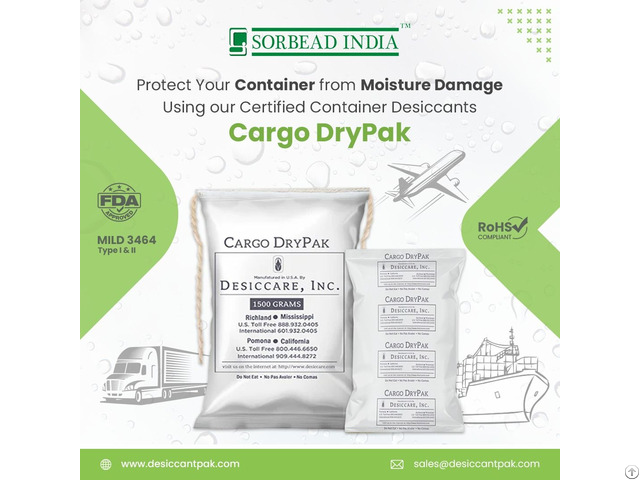 Desiccant Bag Manufacturer And Supplier In India