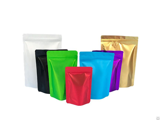 Tp S17cs Colorful Stand Up Pouch With Zipper Red Blue Green Black Purple White Gold