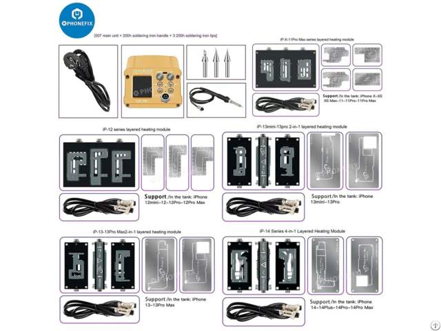 Wl Ht007 Pre=heating Soldering Station For Iphone X 14 Promax
