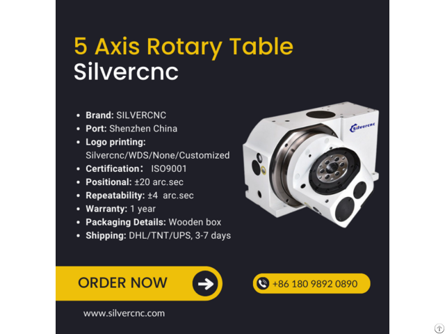 Five Axis Rotary Table Silvercnc