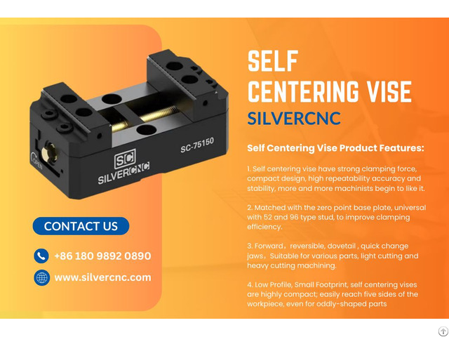 Self Centering Vise Silvercnc