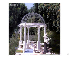 Factory Supply White Marble Gazebo For Outdoor Garden Or Wedding Decoration