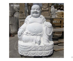 Manufacturer Hand Carved Marble Laughing Buddha Statue For Outdoor Or Home Decor