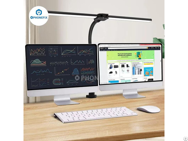Soft Eye Protection Led Light 24w Double Head Table Desk Lamp