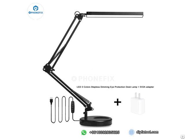 Led Eye Protection Desk Metal Swing Arm Table Lamp
