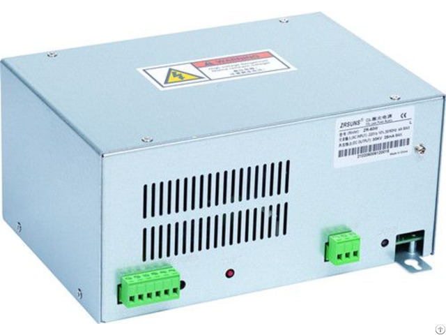 Air Cooling Zr 60w Hv Co2 Laser Power Source