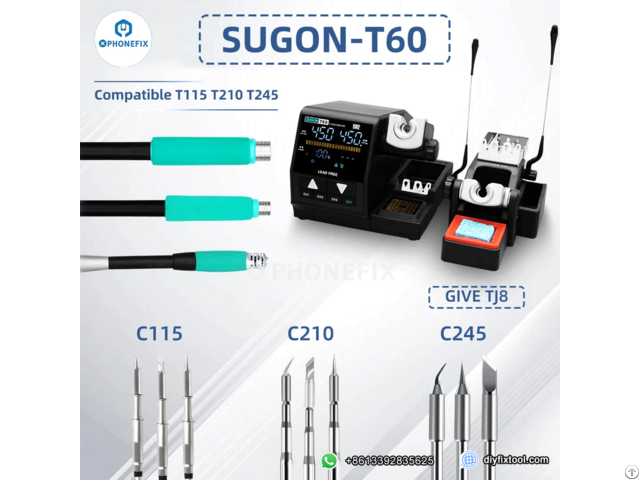 Shuguang T60 Soldering Station With Tj8 Extender T210 T245 T115 Handle