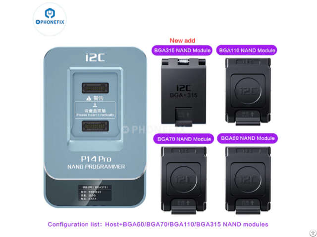 I2c P14 Bga110 Bga70 Nand Programmer For 15 Pro Max