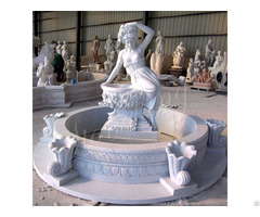 Manufacturer White Marble Lady Statue Water Fountain For Outdoor Garden And Home Decor