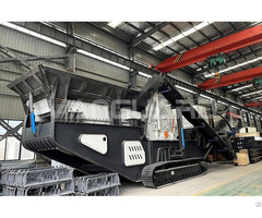 Crawler Type Mobile Gravel Crusher Impact Crushing Plant For Granite