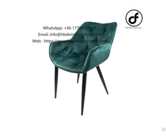 Diamond Seat Upholstered Velvet Armchair