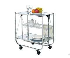 Two Tier Foldable Trolley With Iron Board