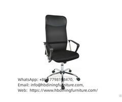 Black Mesh Office Chair With Tilt System Dc B18