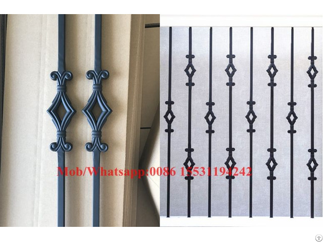 Indoor Staircase 0 5 Inch Square Satin Black Wrought Iron Stair Baluster