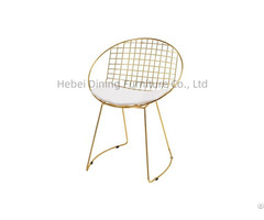 Hot Selling Metal Wire Chair With Round Backrest