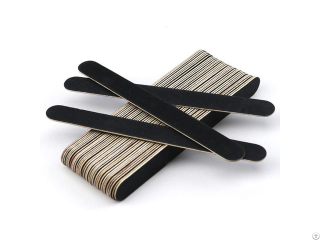 Wooden Nail Files 180100 Grit For Salon Use And Diy Fingernail Art