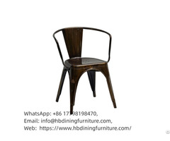 Outdoor Low Leg Metal Armchair Dc M02