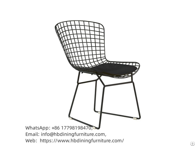 Industrial Metal Chairs Hollow Wire Dining Chair Dc W02