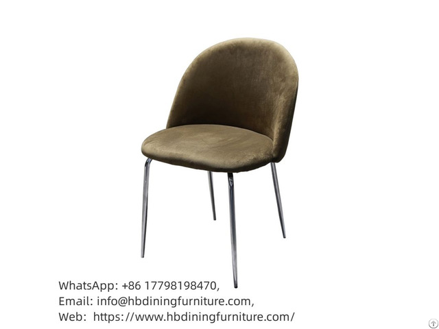 Velvet Dining Chair Upholstered Metal Leg Dc R01 Velvet Dining Chair Upholstered Metal Leg Dc R01