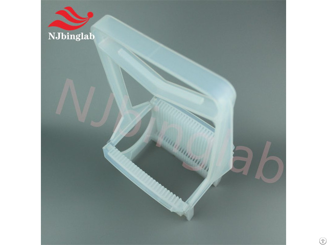 Pfa Wafer Carrier Resistant To Strong Acid And Alkali Corrosion Equipped With M Shaped Handle