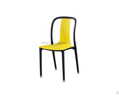 Stackable Plastic Unique Restaurant Dining Chairs Outdoor Garden