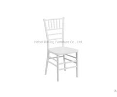 White Plastic Chair Parallel Bar Backrest