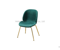 Many Colours Plastic Dining Chair With Iron Legs