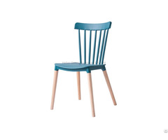 Dining Chair Windsor With Plastic Seat And Wooden Legs