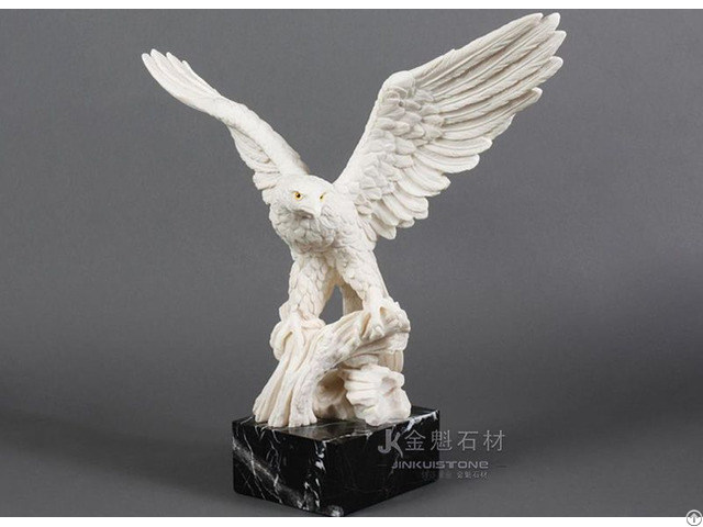 Customizable White Animal Sculpture Marble Decoration
