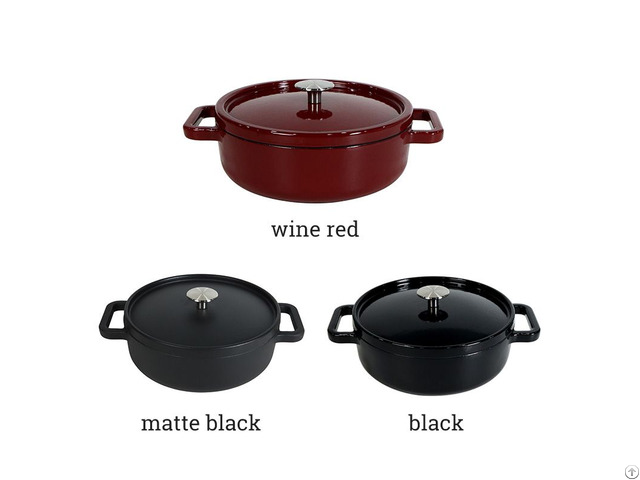 Multi Purpose Cooking Enameled Cookware 3 2qt Cast Iron Casserole