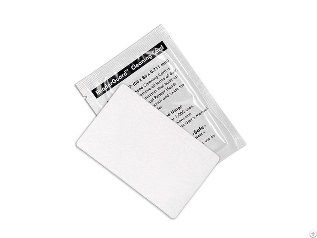 Presaturated 99% Ipa Cr80 Cleaning Card For Pos Terminals Atm Machines