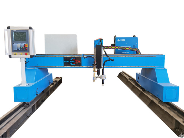 Industrial Gantry Type Plasma Cutting Machine With Flame Gas Torch