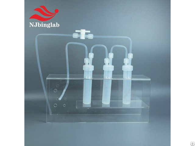 Customized Teflon Gas Cleaning Hydrogen Fluoride Reaction Unit With Pfa Valve