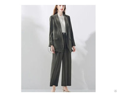 Silk Blazer And Pants Set