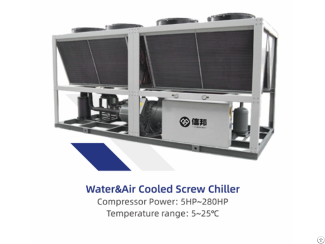 5hp Air Cooled Water Chiller System Industrial Screw Chilling