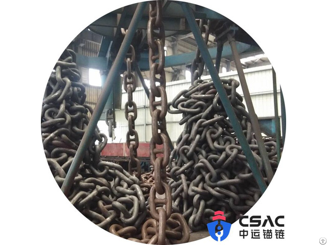 Black Painted Steel Anchor Chain