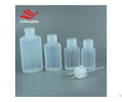 Customized Telfon Wash Bottle With Pfa Thread Sealing Cap
