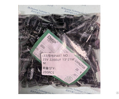 Chenxing Electrolytic Capacitor 25v 2200uf 13x20mm Dip 2 Instead Eletrolitico