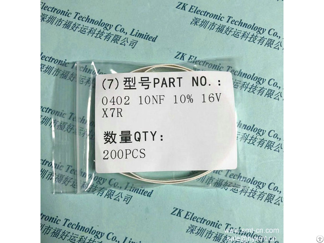 Liz Resistor 0402 10nf 10% 16v X7r