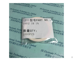 Resistor 0402 1m 1% Liz Instead Crcw04021m00fked Ohm 0 0625w Smd Vishay